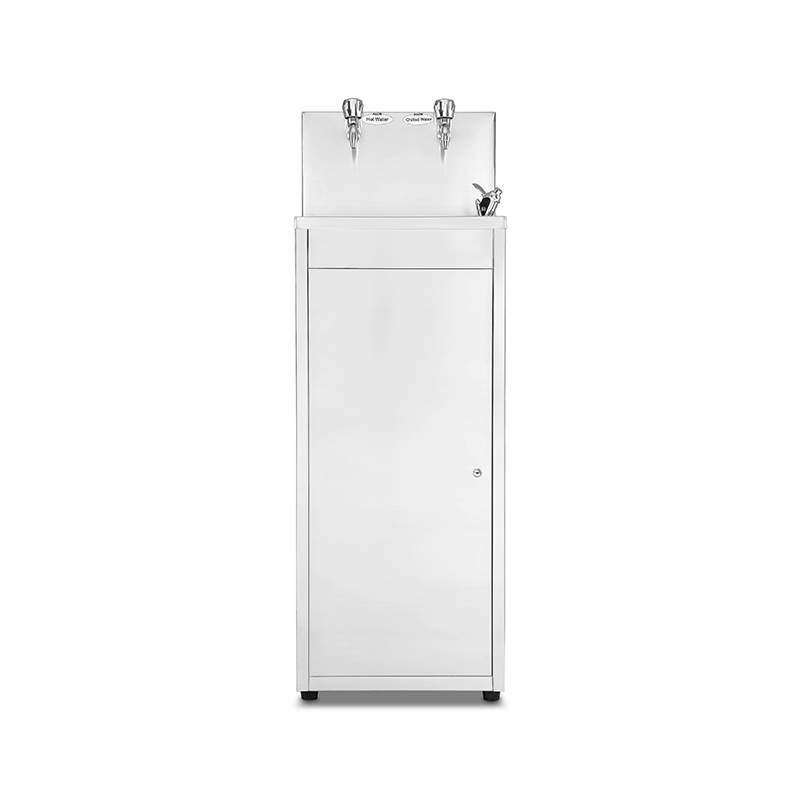 How can the efficient refrigeration system of the refrigerated water dispenser quickly reduce the water temperature and keep the water temperature stable for immediate drinking?