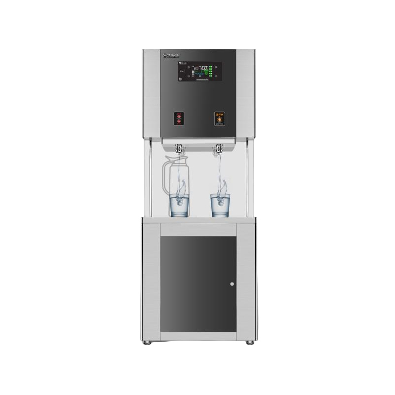 How does a touch-sensitive dispenser improve the ease of use of a water dispenser?